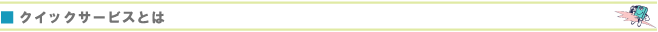 クイックサービスとは