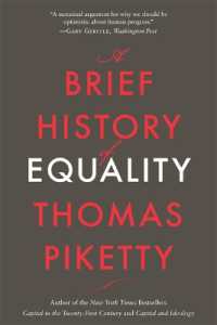 Ｔ．ピケティ著／平等の短い歴史（英訳）<br>A Brief History of Equality