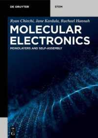 Molecular Electronics : Monolayers and Self-Assembly (De Gruyter Stem)