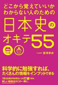 中経出版<br> どこから覚えていいかわからない人のための日本史のオキテ５５