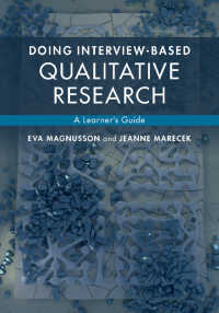 聞き取りベースの質的研究ガイド<br>Doing Interview-based Qualitative Research : A Learner's Guide