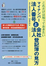 これだけは知っておきたいマイナンバー法人番号と会社・法人登記簿の見方