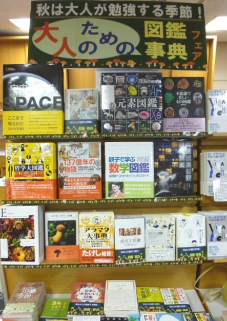 梅田本店 大人のための図鑑 事典 フェア開催中 12年10月21日 本の 今 がわかる 紀伊國屋書店