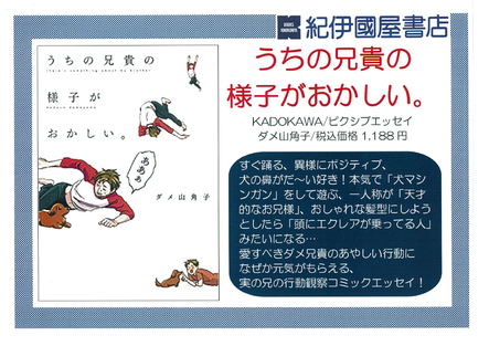 ゆめタウン廿日市店 愛すべきダメ兄貴に元気がもらえる うちの兄貴の様子がおかしい 本の 今 がわかる 紀伊國屋書店