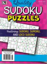 QUALITY SUDOKU PUZZLES