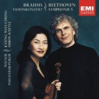 ラトル（サイモン）／ベートーヴェン：「運命」＆ブラームス：ヴァイオリン協奏曲
