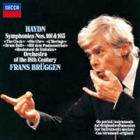 フランス・ブリュッヘン／ハイドン：交響曲第１０１番《時計》、第１０３番《太鼓連打》