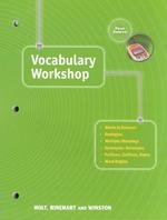 Elements of Language: Vocabulary Workshop Grade 7 First Course （Student ed.）
