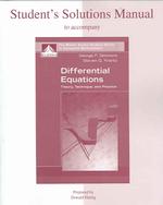 Differential Equations : Theory, Technique and Practice （SOL）