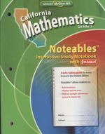 California Mathematics Grade 7 Noteables Interactive Study Notebook with Foldables