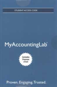 MyAccountingLab Includes Pearson eText Access Card for Horngren's Cost Accounting （16 PSC）
