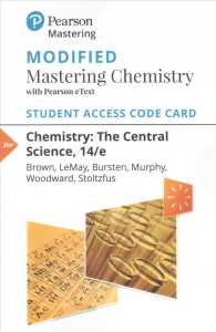 Chemistry Modified Mastering Chemistry with Pearson eText Access Code : The Central Science （14 PSC STU）