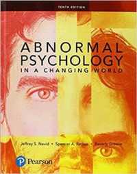 Abnormal Psychology in a Changing World （10 PCK HAR）