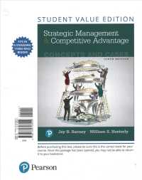 Strategic Management and Competitive Advantage + MyLab Management with Pearson Etext Access Code : Concepts and Cases （6 PCK UNBN）