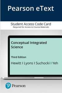 Pearson Etext Conceptual Integrated Science Access Card （3 PSC）
