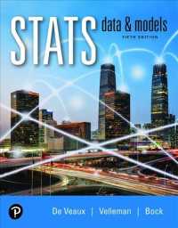 STATS : Data and Models, Loose-Leaf Edition Plus Mylab Statistics with Pearson Etext -- 18 Week Access Card Package （5TH）