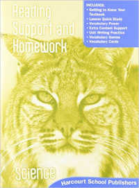 Science, Grade 3 Reading Support & Homework : Harcourt School Publishers Science Georgia (Hsp Sci 09)