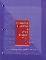 Harmony and Voice Leading 〈1〉 （3 Workbook）