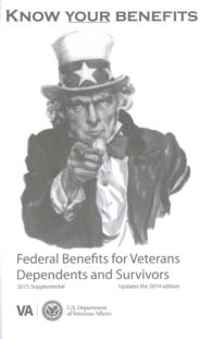 Federal Benefits for Veterans, Dependents and Survivors 2015 (Federal Benefits for Veterans and Dependents) （Supplement）