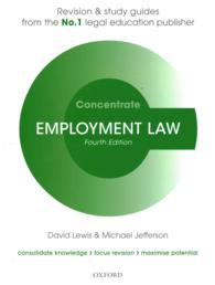 英国の労働法：入門（第４版）<br>Employment Law Concentrate (Concentrate) （4 STG）