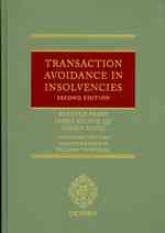 支払不能時の取引無効（第２版）<br>Transaction Avoidance in Insolvencies （2ND）