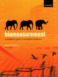 生物統計学ガイド（第３版）<br>Biomeasurement : A Student's Guide to Biological Statistics （3TH）