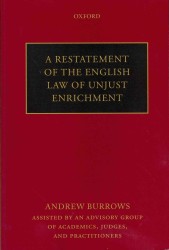英国の不当利得法リステイトメント<br>A Restatement of the English Law of Unjust Enrichment