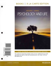 Psychology and Life : Books a La Carte Edition （20 UNBND/P）