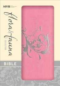 Holy Bible : New International Version Orchid Silver Swirls Italian Duo-Tone (Flora & Fauna Collection Bible) （LEA）