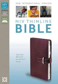 Holy Bible : New International Version, Cranberry, Italian Duo-Tone, Buckled, Thinline （BOX LEA）