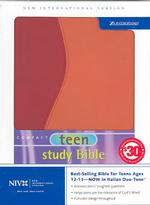 Teen Study Bible : New International Version Red/Orange Italian Duo-Tone