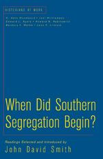 差別の起源<br>When Did South Segregation Begin?
