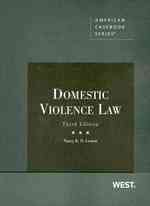 ドメスティック・バイオレンス法（第３版）<br>Domestic Violence Law (Domestic Violence Law) （3TH）
