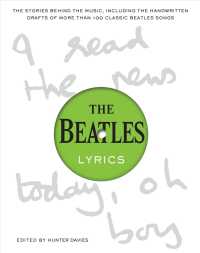 ハンター・デイヴィス著『THE　BEATLES　LYRICS名作誕生』（原書）<br>The Beatles Lyrics : The Stories Behind the Music, Including the Handwritten Drafts of More than 100 Classic Beatles Songs