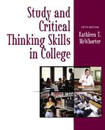 Study and Critical Thinking Skills in College （5TH）