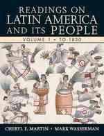 Readings on Latin America and Its People 〈1〉 （1ST）