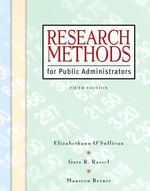 Research Methods for Public Administration （5 PAP/CDR）