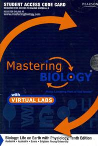 Biology Masteringbiology with Vitual Labs Full Suite Standalone Access Code : Life on Earth with Physiology （10 PSC STU）