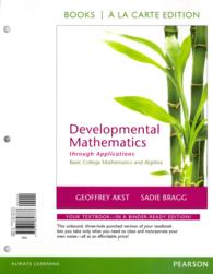 Developmental Mathematics through Applications, Books a la Carte Edition Plus Mylab Math -- Access Card Package