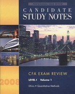 Candidate Study Notes CFA : Exam Review Level 1 〈1〉