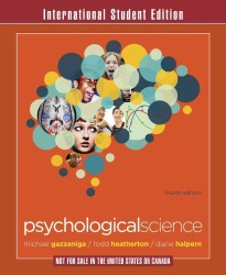 Ｍ．Ｓ．ガザニガ著／心理科学（第４版・テキスト）<br>Psychological Science (ISE) （4TH）