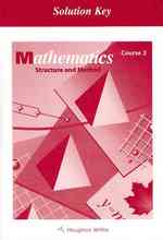 Mathematics : Structure and Method : Course 2 : Solution Key （SOL）