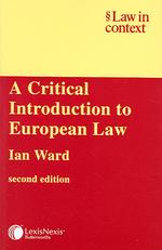 A Critical Introduction to European Law (Law in Context) （2ND）