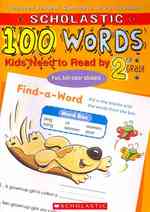 100 Words Kids Need to Read by 2nd Grade (100 Words) （CSM WKB）
