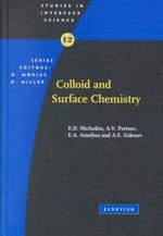 界面・表面化学<br>Colloid and Surface Chemistry (Studies in Interface Science)
