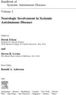 The Neurologic Involvement in Systemic Autoimmune Diseases (Handbook of Systemic Autoimmune Diseases)