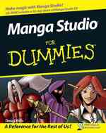 Manga Studio for Dummies (For Dummies (Computer/tech)) （PAP/CDR）