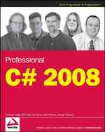 Professional C# 2008 （PAP/ONL）