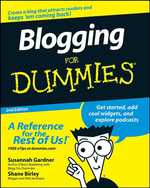Blogging for Dummies (For Dummies (Computer/tech)) （2ND）