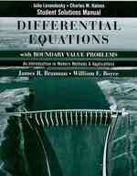 Differential Equations with Boundary Value Problems : An Introduction to Modern Methods & Applications （STU SOL）